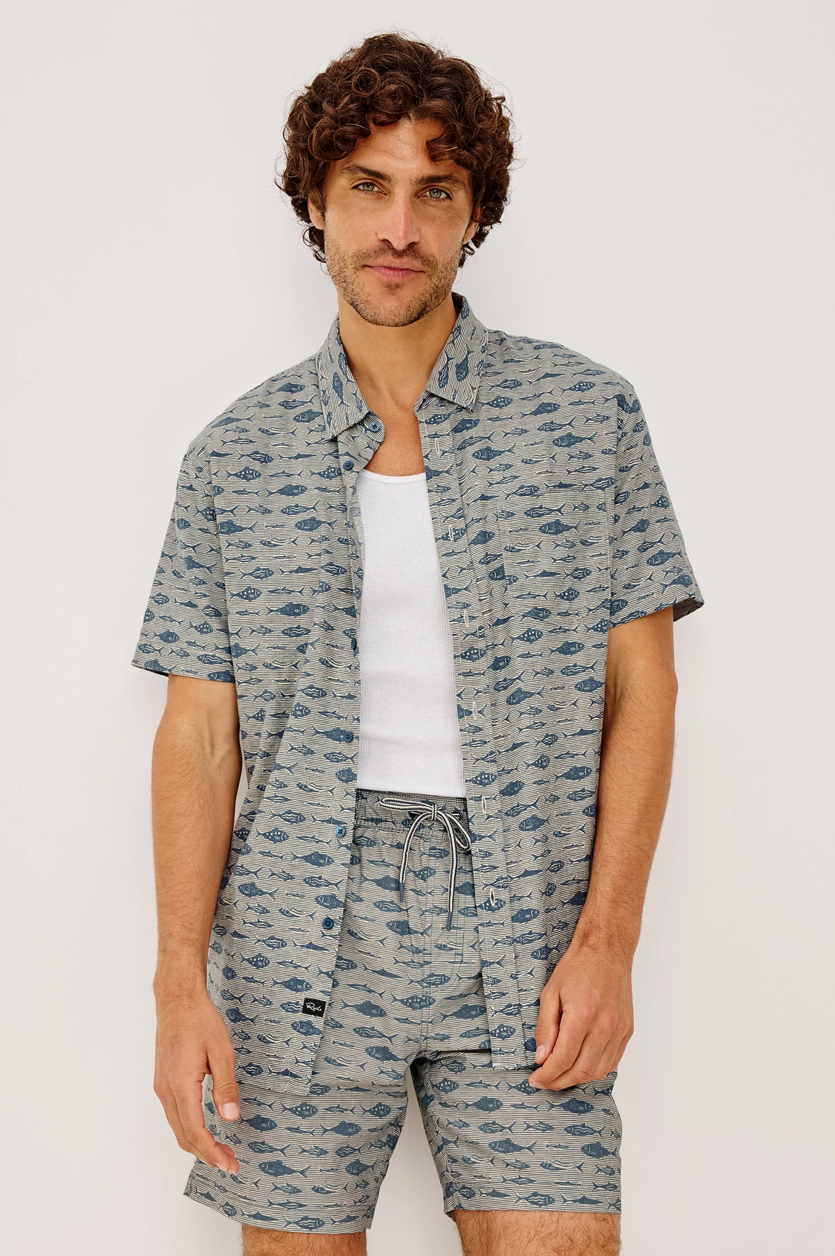 Rails Carson Shirt in Vintage Aquarium Etch