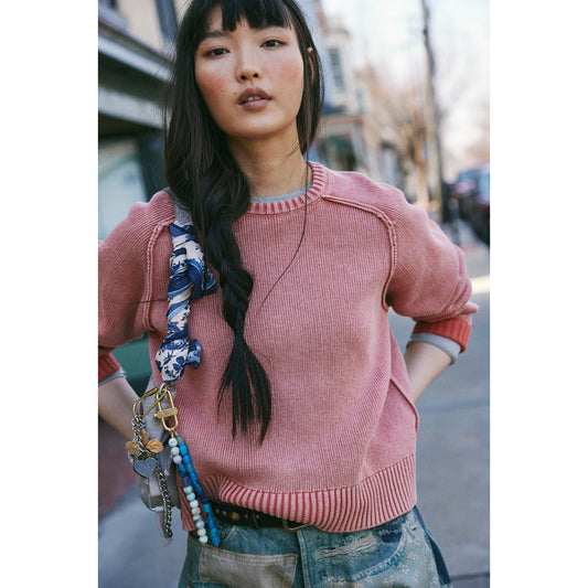 Free People Spring Street Pullover in Bijou