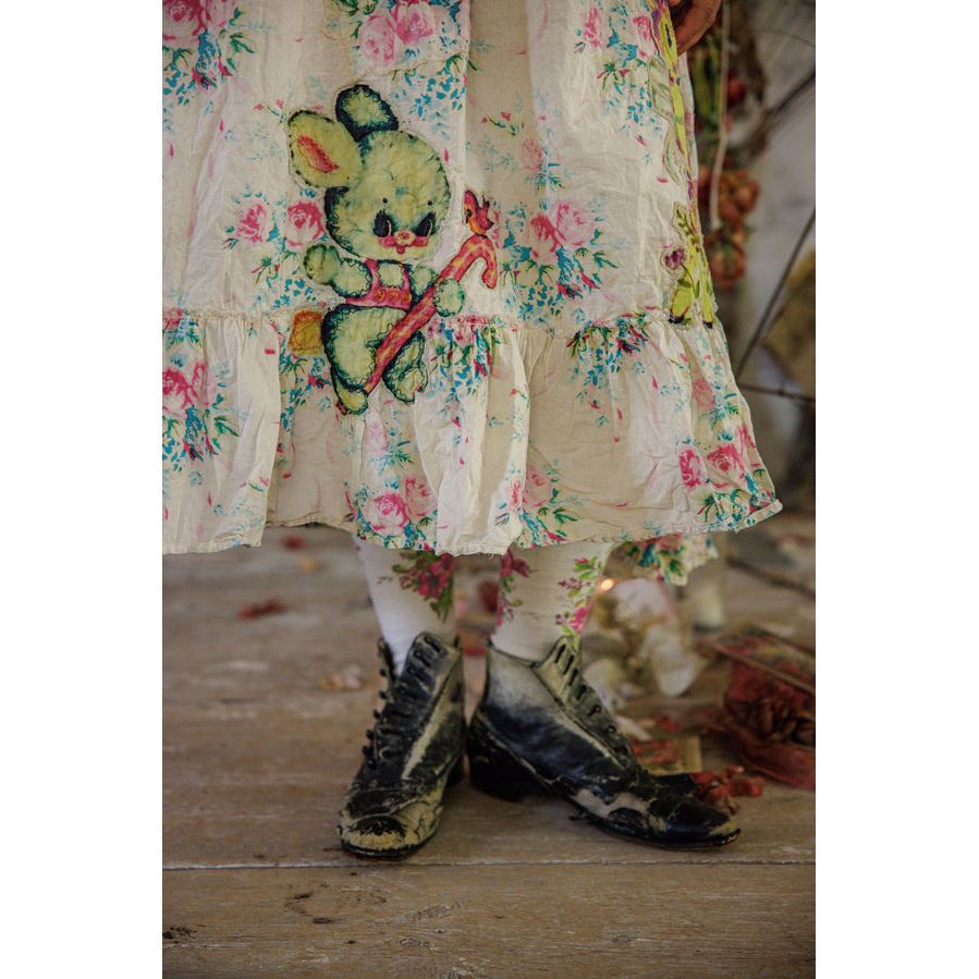 Magnolia Pearl Appliqué Vianney Slip Dress in Bed of Roses