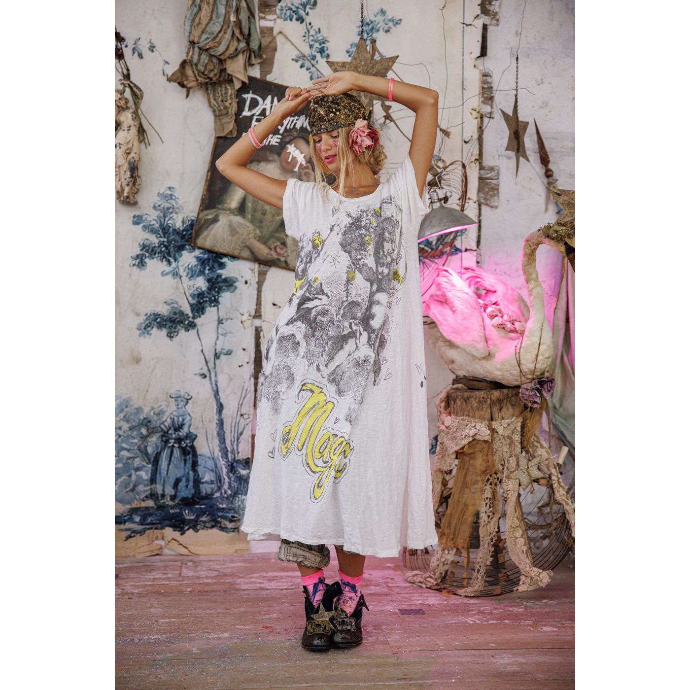 Magnolia Pearl Your Magic Is Sacred Tee Dress in True