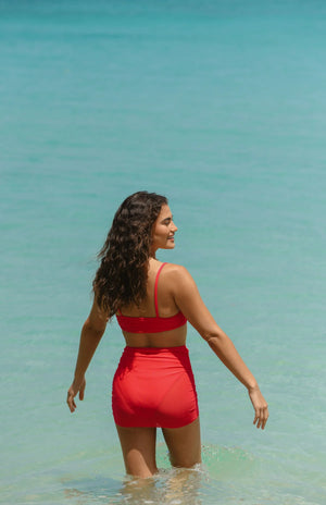 Hutch Tawnie Two Piece Swimsuit in Raspberry