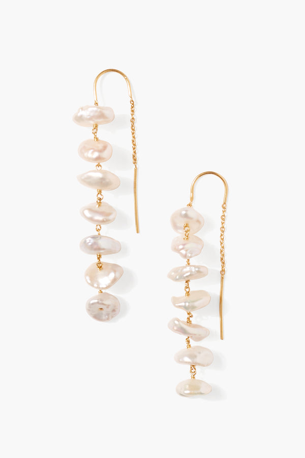 Chan Luu Anini Thread Thru Earrings Gold