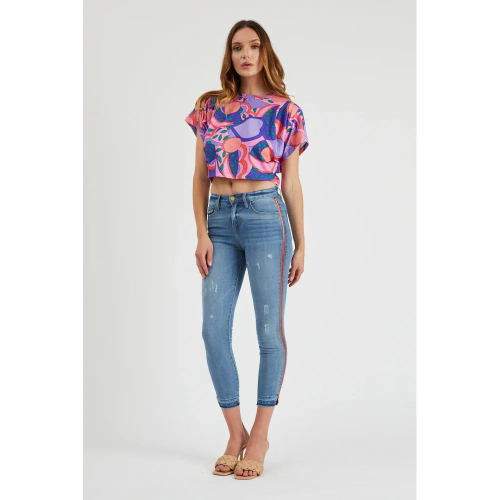 Etienne Marcel Skinny Jean with Red Zip EM1080
