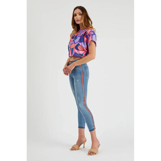 Etienne Marcel Skinny Jean with Red Zip EM1080