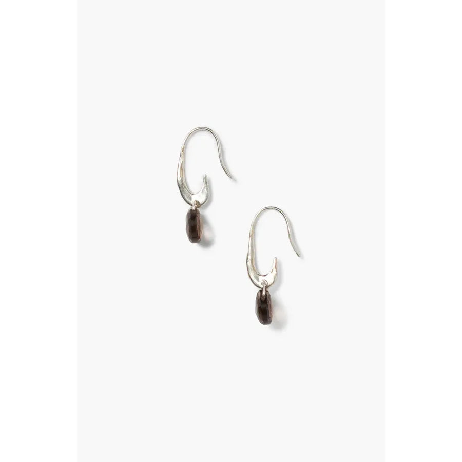 Chan Luu Gala Crescent Earrings Mini Smokey