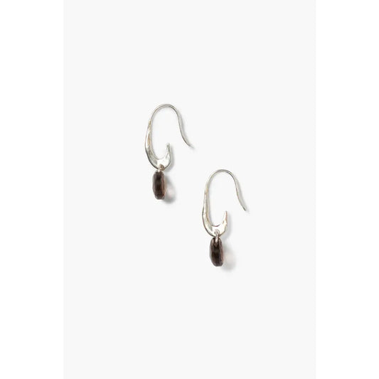 Chan Luu Gala Crescent Earrings Mini Smokey