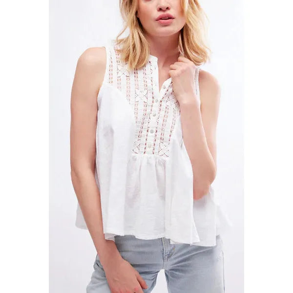 Free People Sunkissed Top in Ivory