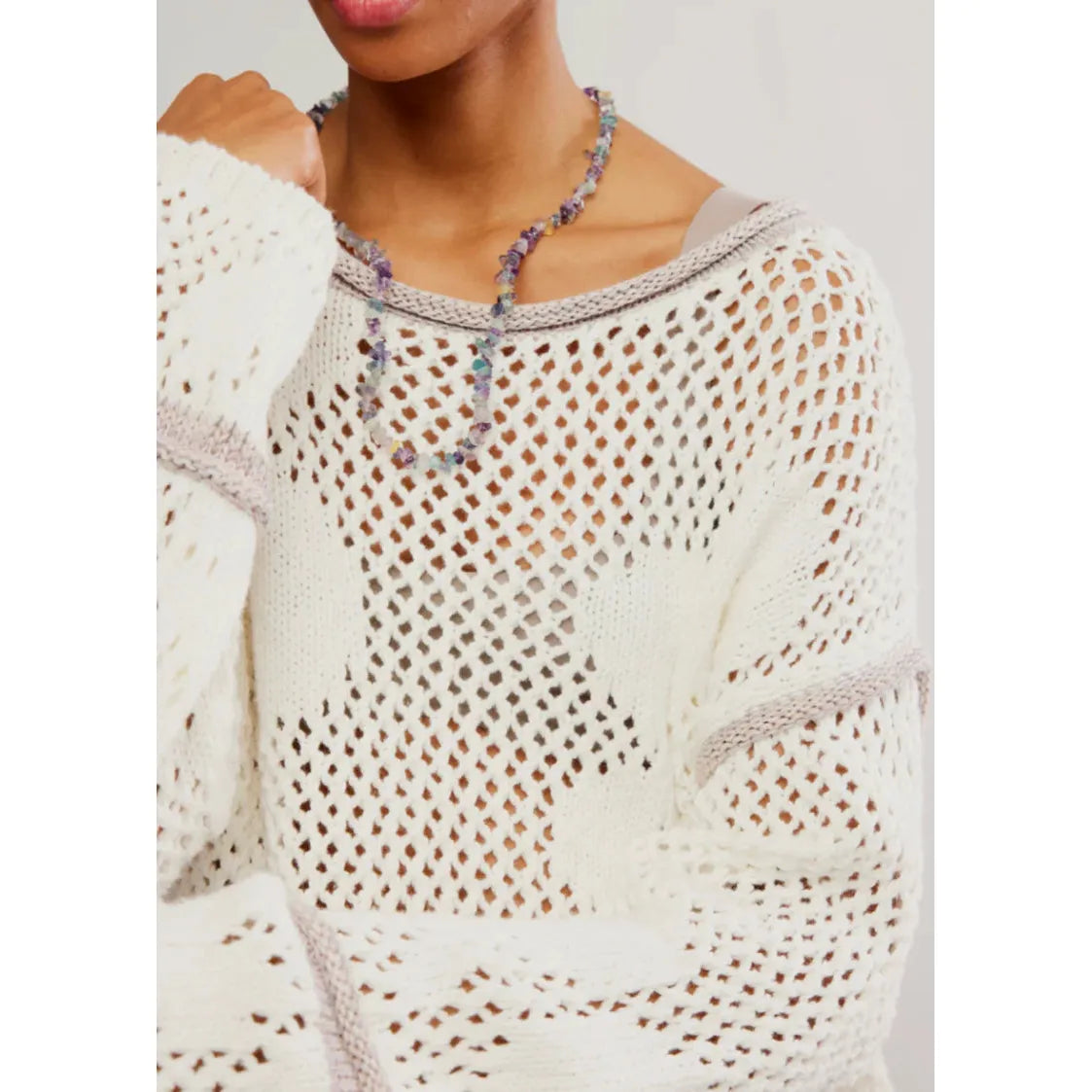 Free People Hidden Tropics Tunic in Ivory Combo