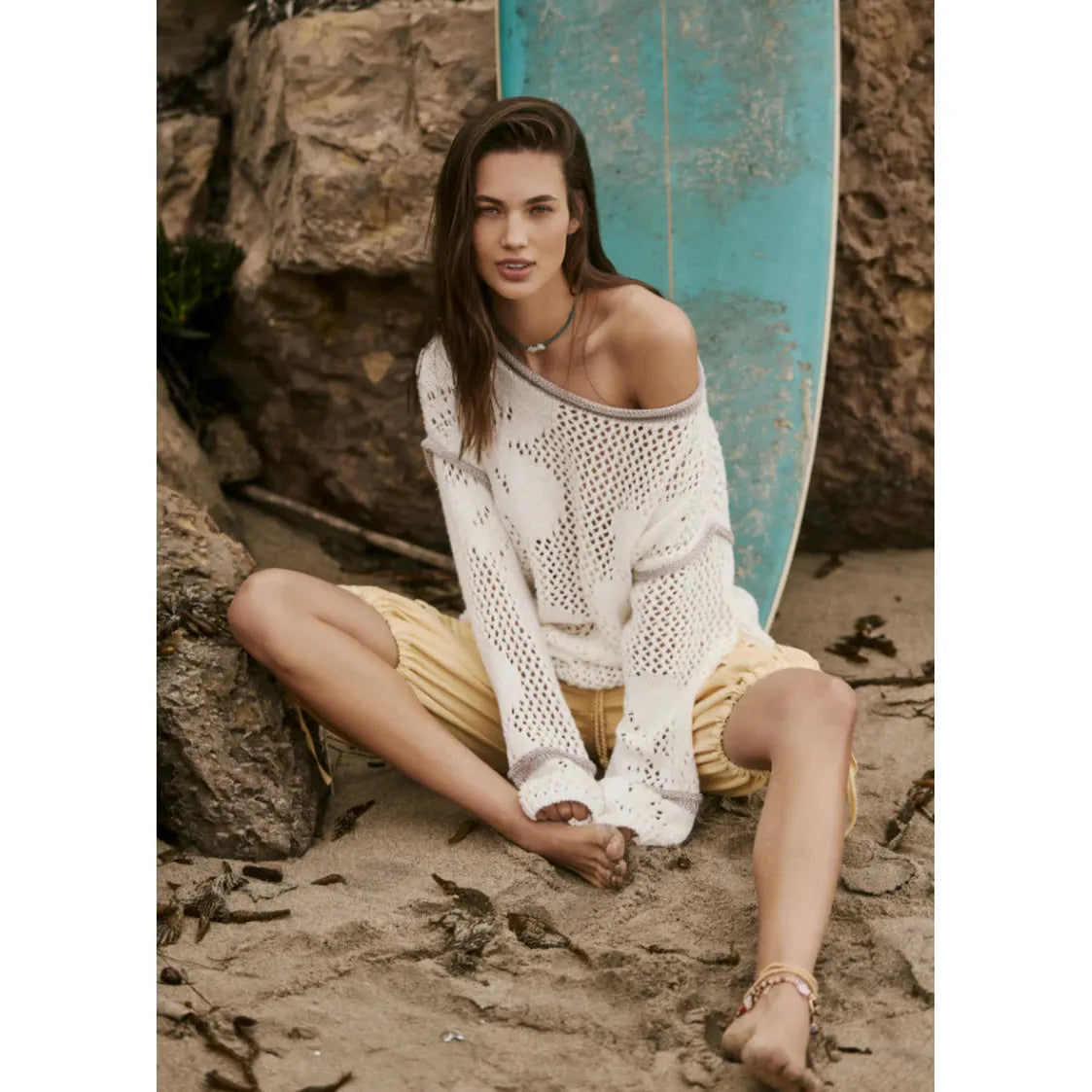 Free People Hidden Tropics Tunic in Ivory Combo