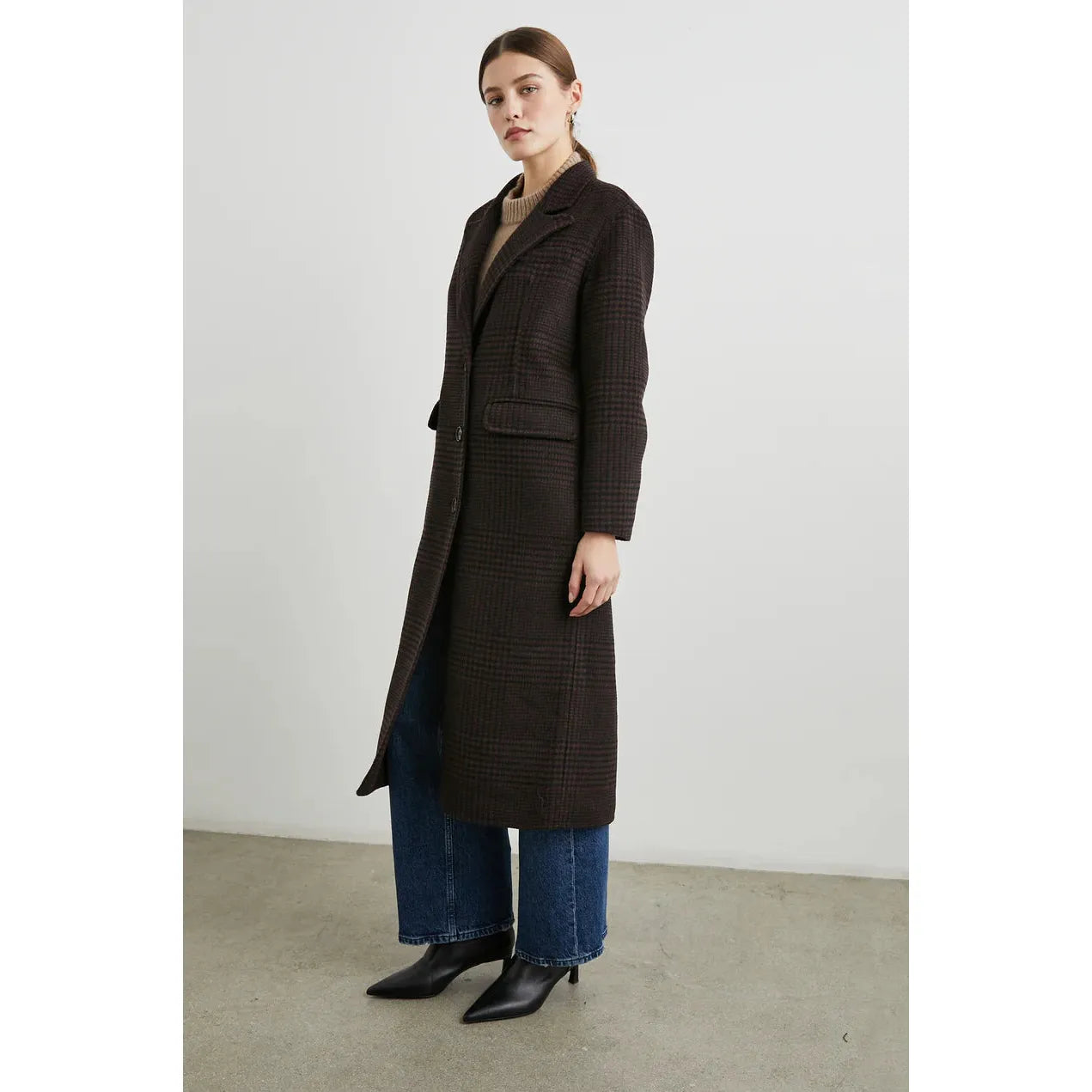 Rails Gallery Coat in Espresso Houndstooth