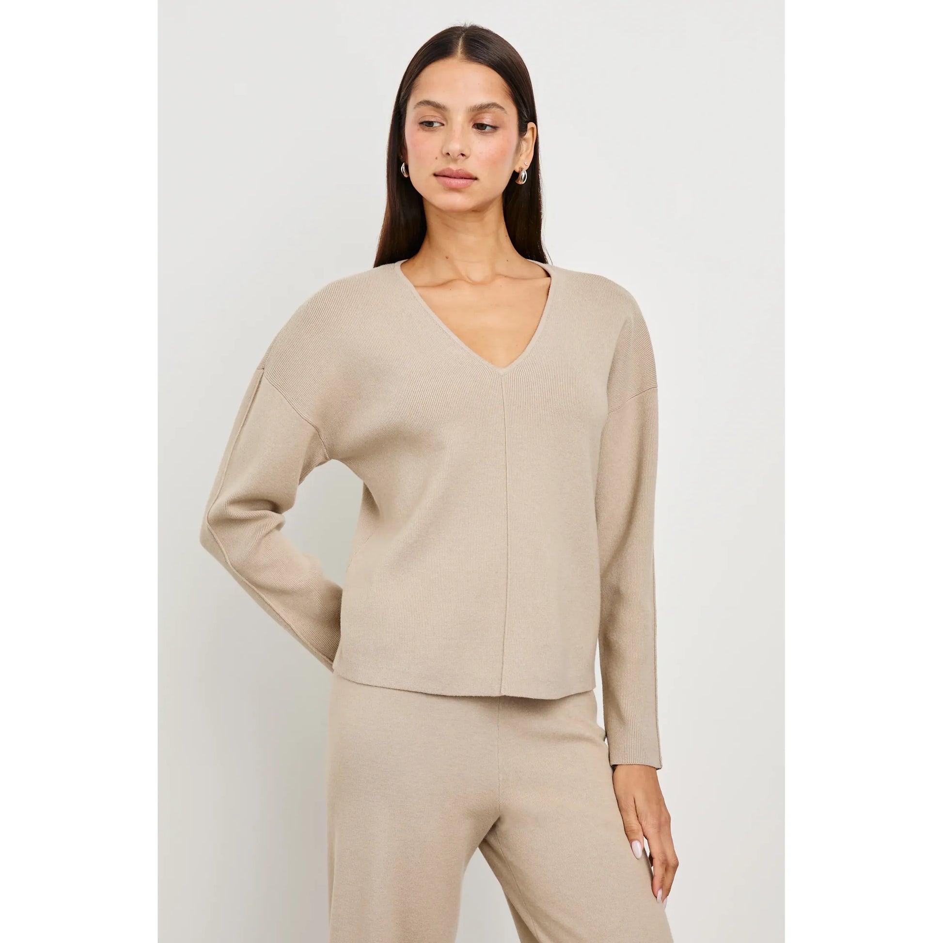 Rails Hollyn Sweater in Heather Oatmeal