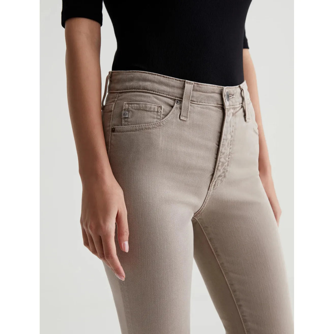 AG Jeans Mari Crop in Sulphur Desert Taupe