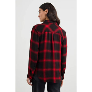 Rails Hunter Shirt in Diffused Cardinal Black