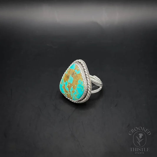 Crooked Thistle Tyrone Turquoise Ring - Size 8.5