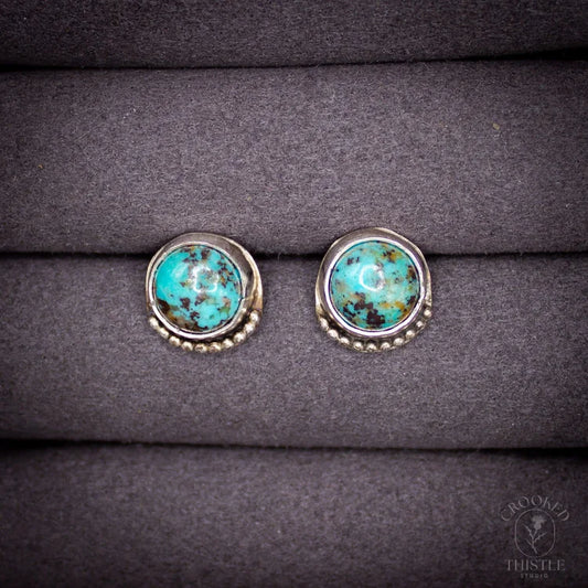 Crooked Thistle Turquoise Stud Earrings