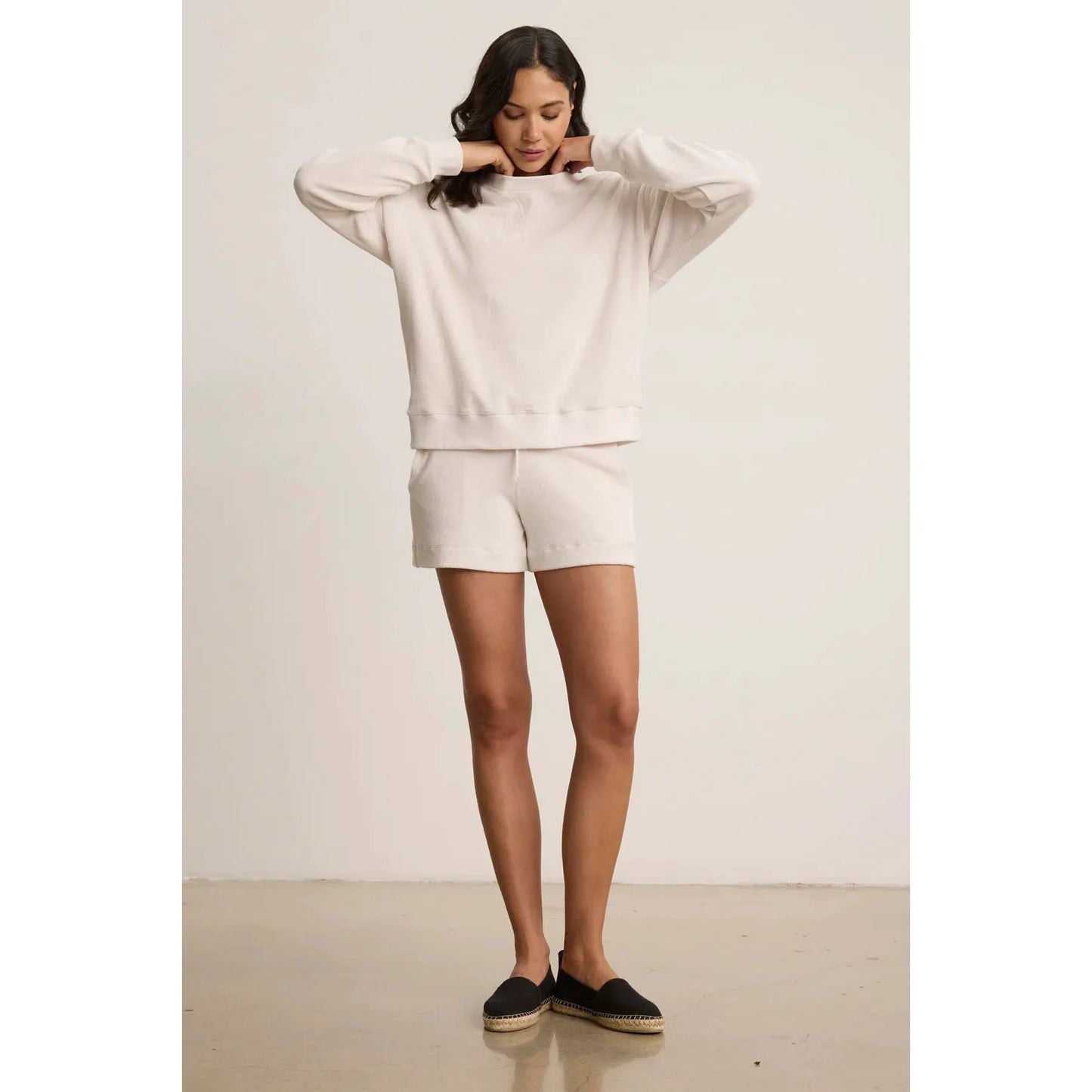 Velvet by Graham & Spencer Ica Sweatshirt in Bone