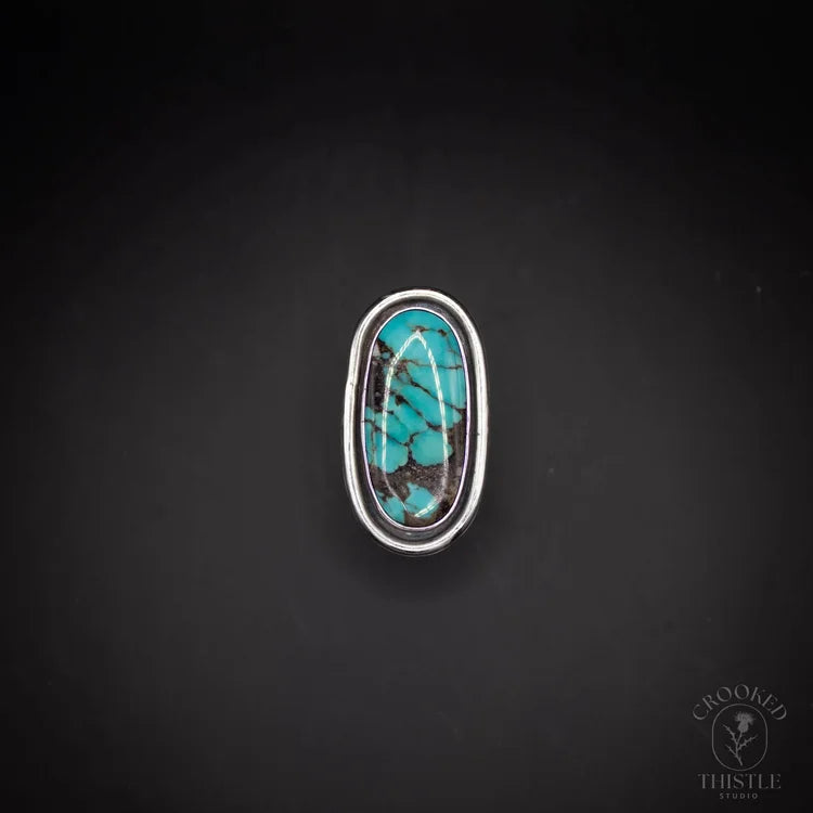 Crooked Thistle Turquoise Ring Size 7.5
