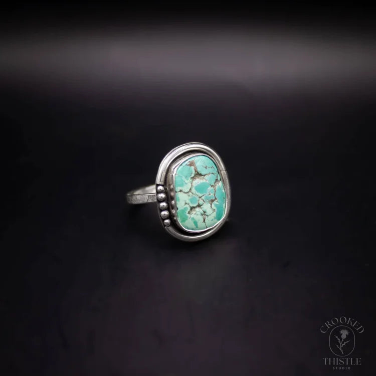 Crooked Thistle Carico Lake Turquoise Ring Size 10