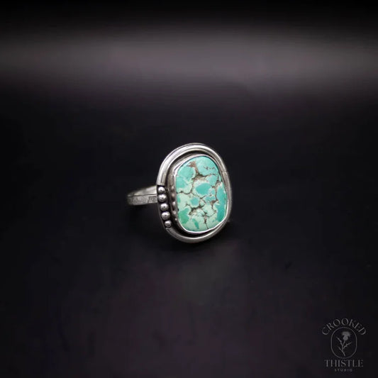Crooked Thistle Carico Lake Turquoise Ring Size 10
