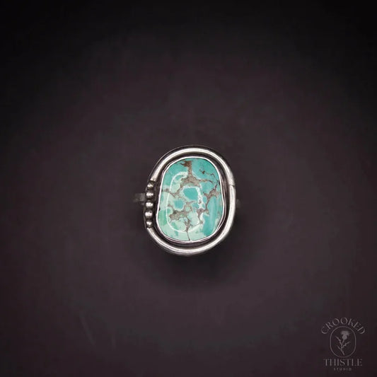 Crooked Thistle Carico Lake Turquoise Ring Size 10