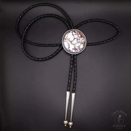 Crooked Thistle Horse Hair Jasper Bolo