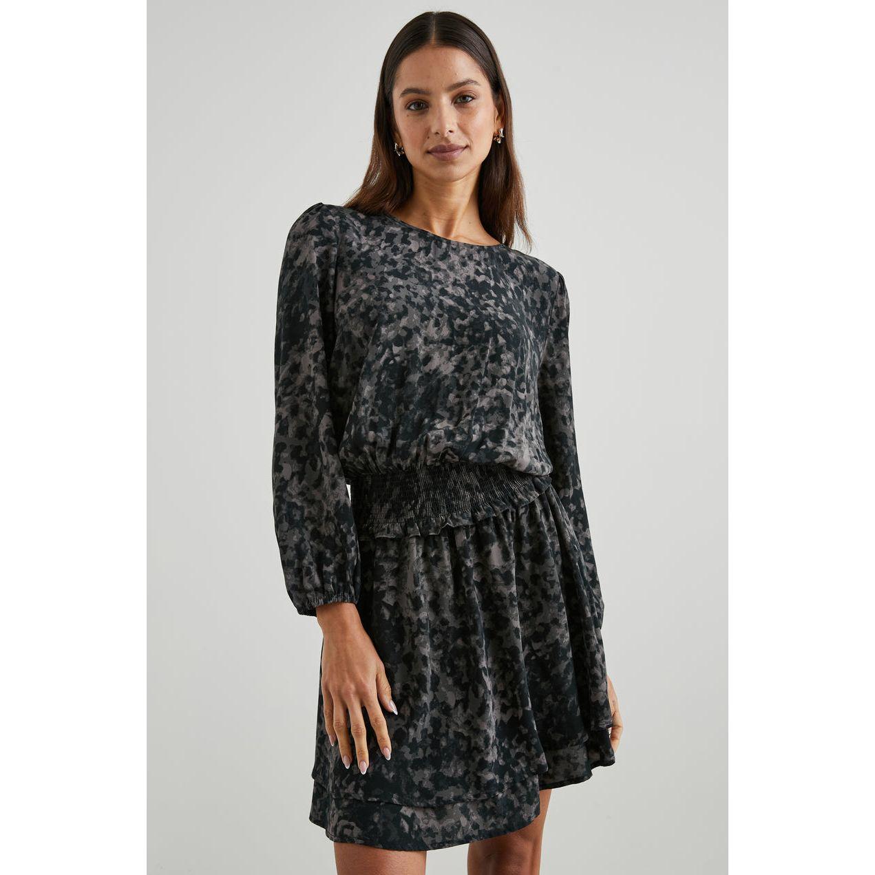 Rails Inez Dress in Charcoal Tortoise