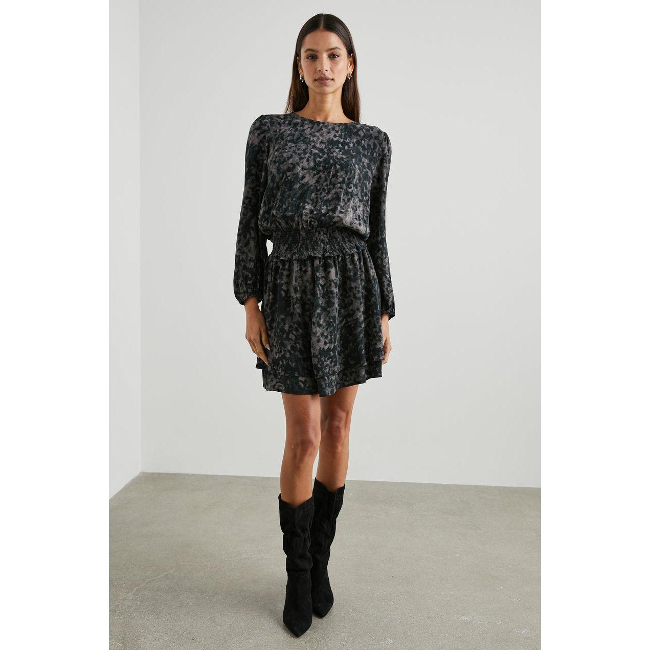 Rails Inez Dress in Charcoal Tortoise