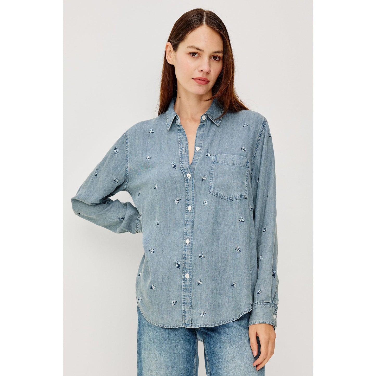 Rails Ingrid Shirt in Blue Blossoms 