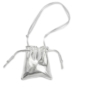 Lemiz Mini Bowie Handbag in Silver