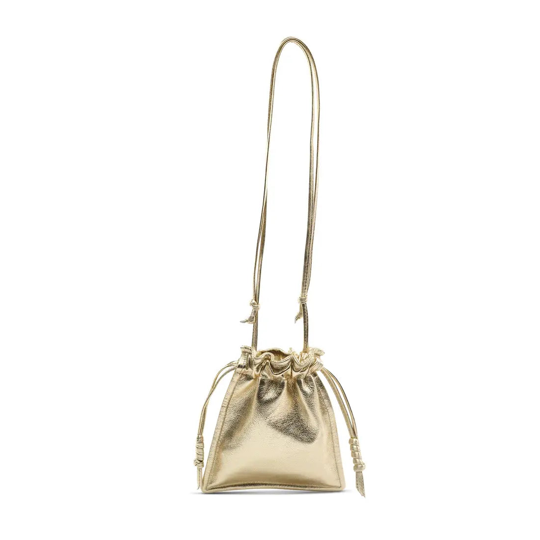 Lemiz Mini Bowie Handbag in Champagne