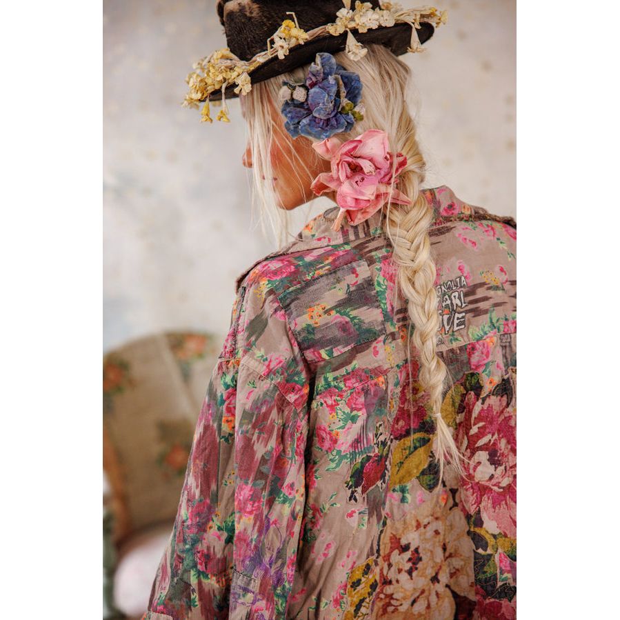 Magnolia Pearl Appliqué Cyrene Coat in Izmir