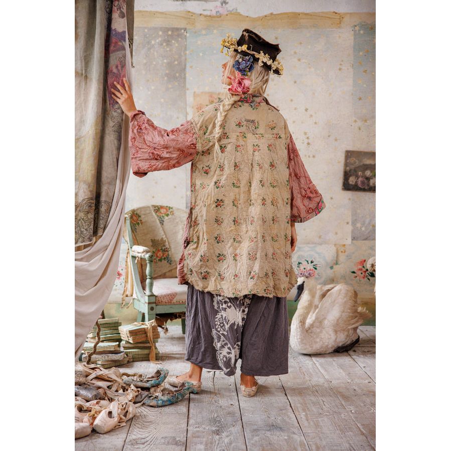 Magnolia Pearl Appliqué Cyrene Coat in Izmir