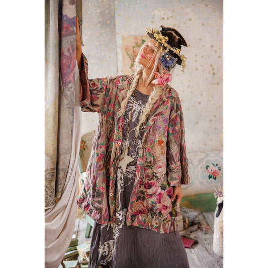 Magnolia Pearl Appliqué Cyrene Coat in Izmir