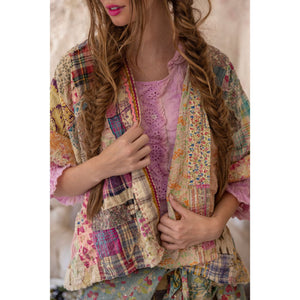 Magnolia Pearl Patchwork Dekker Kimono in Madras Calico