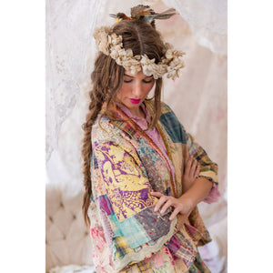 Magnolia Pearl Patchwork Dekker Kimono in Madras Calico