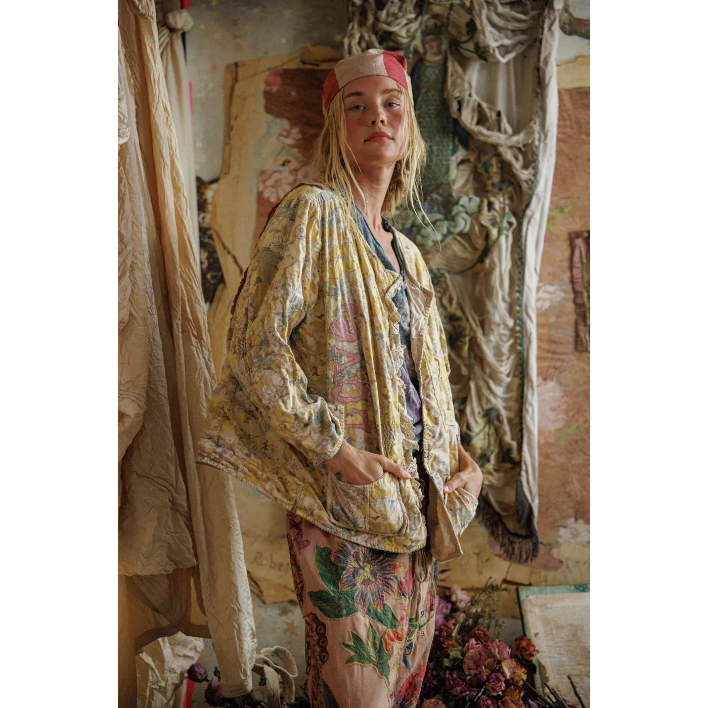 Magnolia Pearl Anders Love Appliqué Jacket