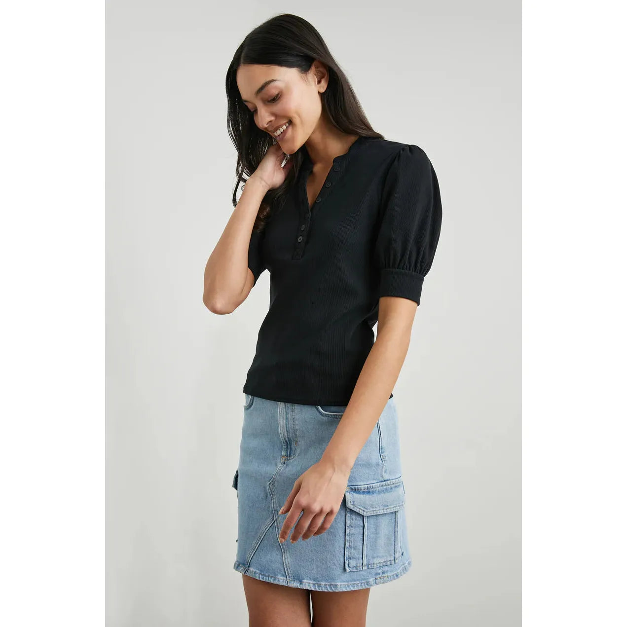 Rails Jewel Top in Black
