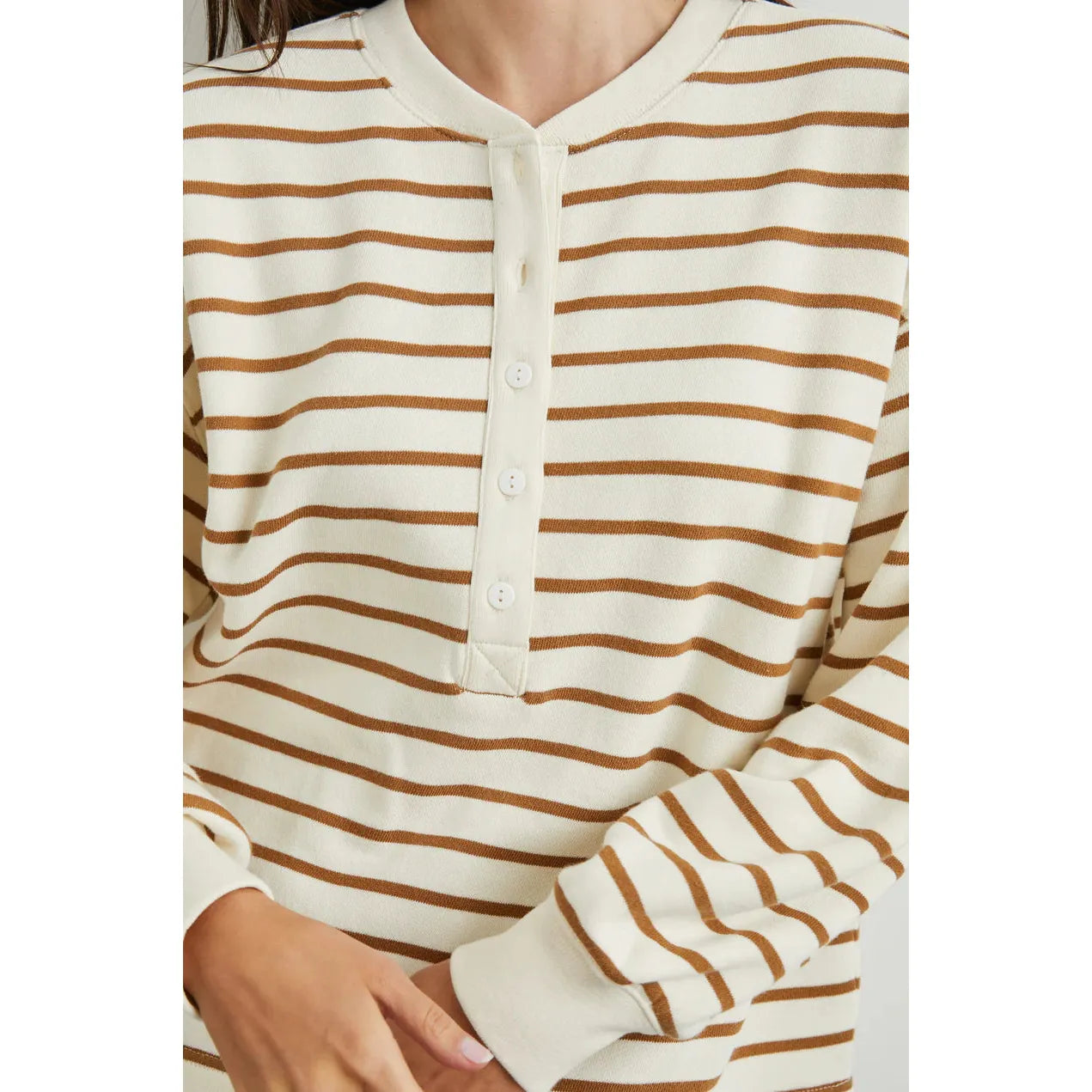 Rails Joan Sweatshirt in Carmel Stripe