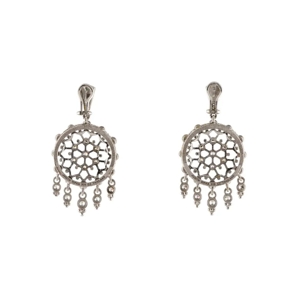 Judith Ripka Cubic Zirconia Chandelier Earrings