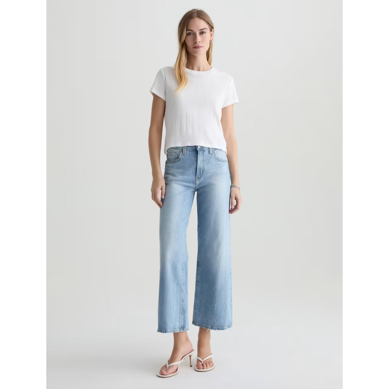 AG Jeans Saige Wide Leg Crop in Kings River