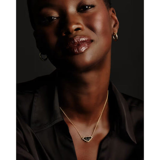 Kendra Scott Bat Pendant Gold Necklace