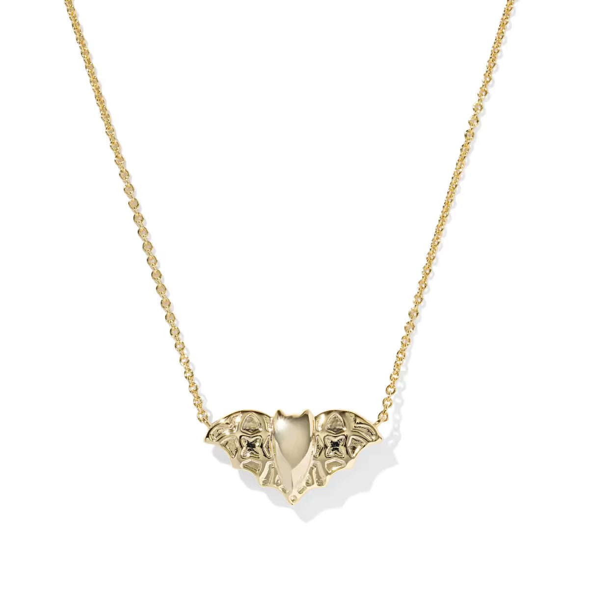 Kendra Scott Bat Pendant Gold Necklace