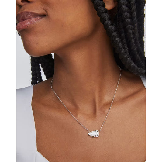 Kendra Scott Cheer Silver Short Pendant Necklace