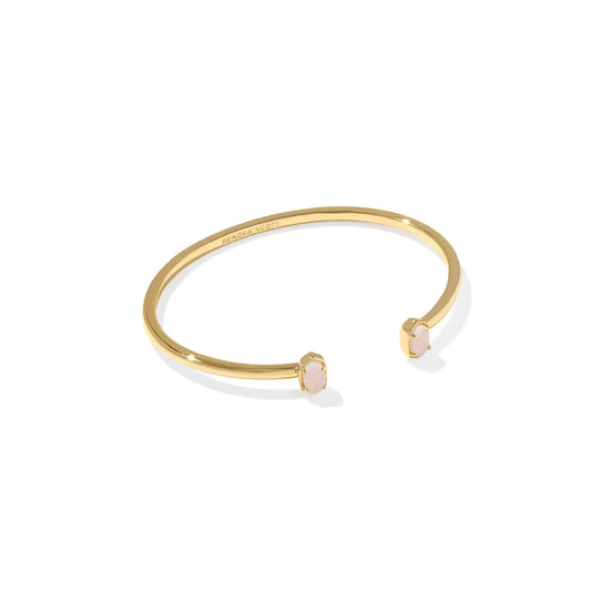 Kendra Scott Emilie Cuff Bracelet in Gold Iridescent Drusy