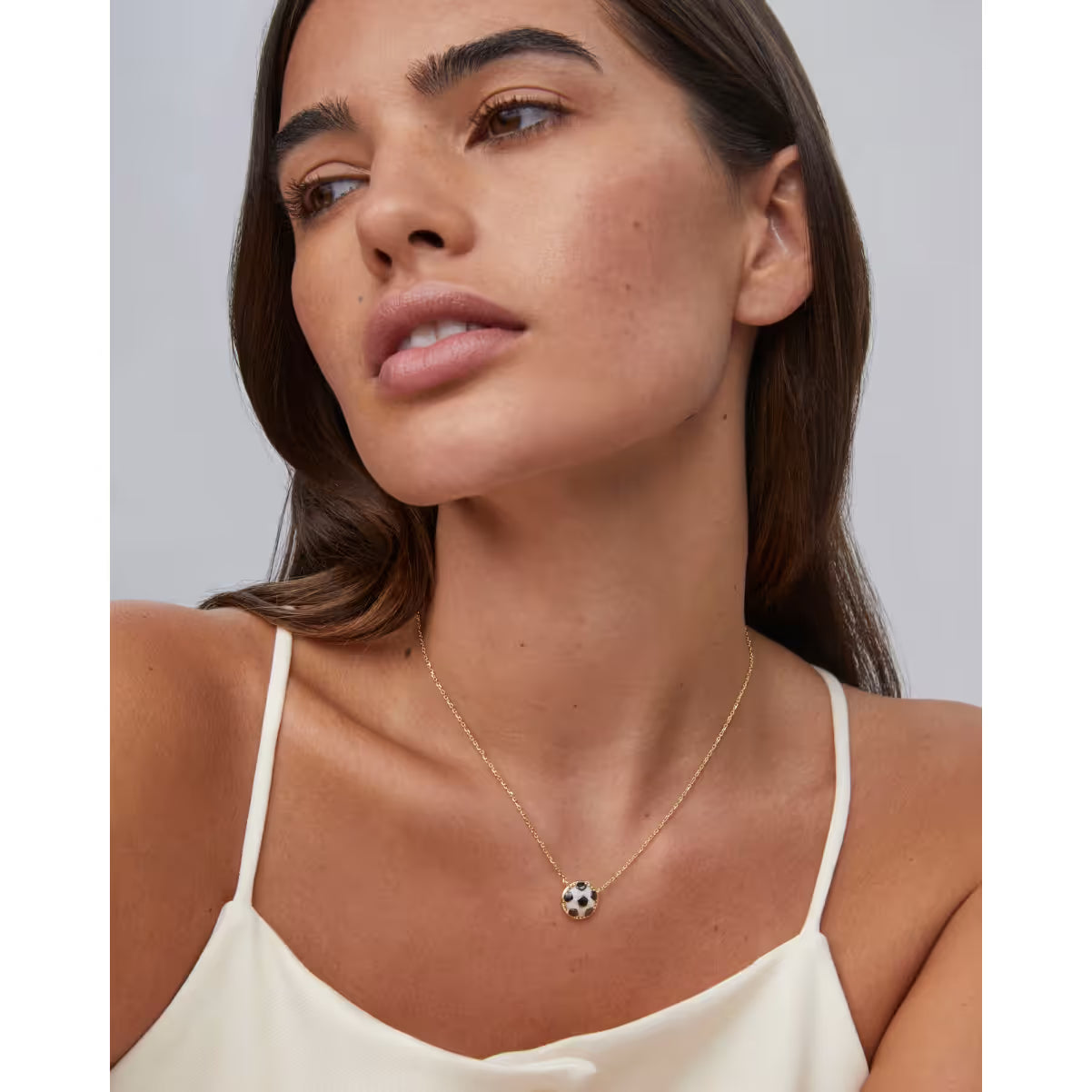 Kendra Scott Soccer Gold Short Pendant Necklace