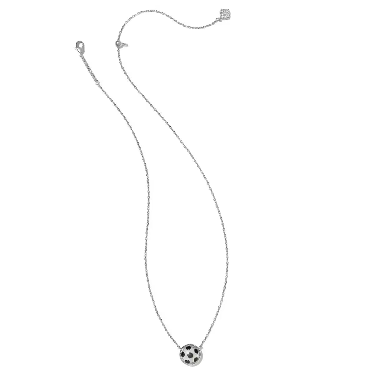 Kendra Scott Soccer Silver Short Pendant Necklace