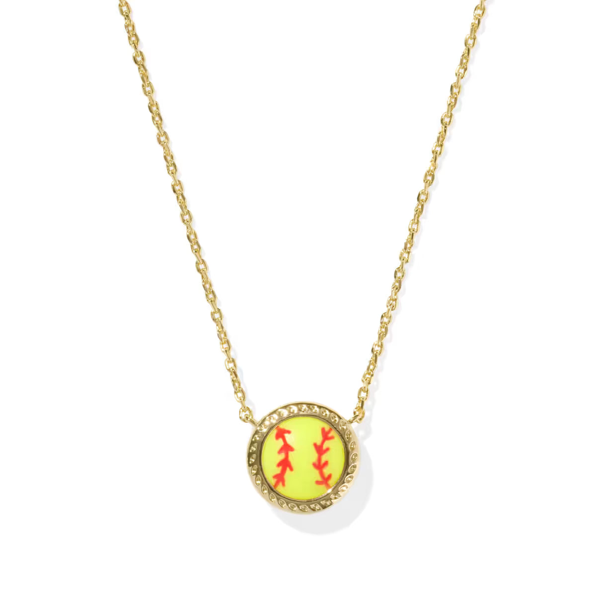Kendra Scott Softball Gold Pendant Necklace