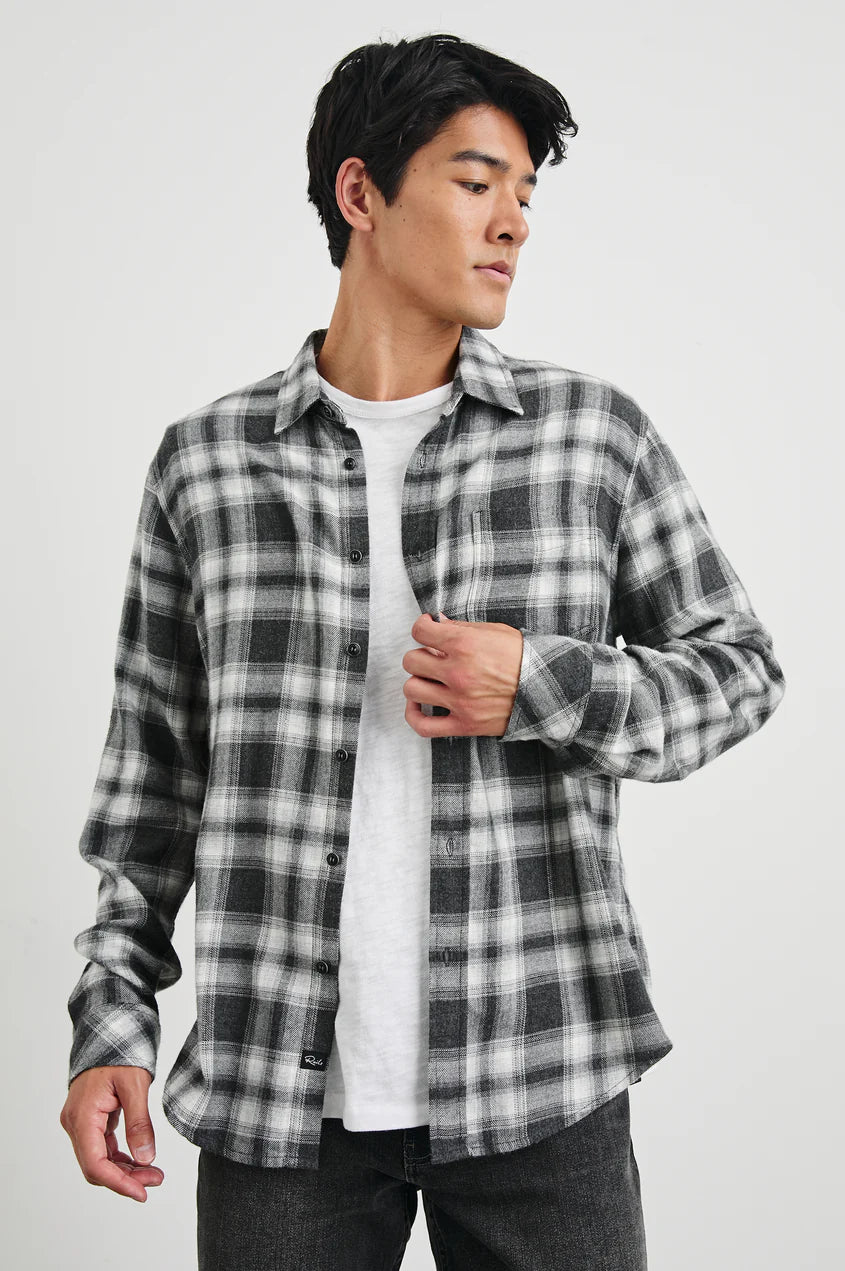 Rails Lennox Shirt in Black Oak Haze