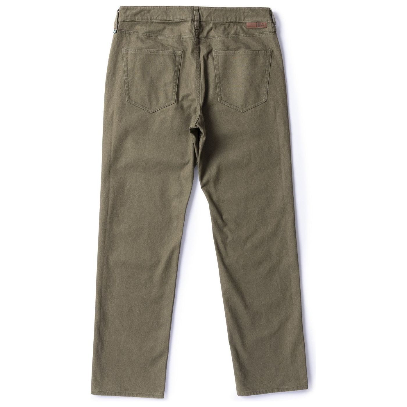 VISSLA Border Canvas 5 Pocket Pant in Dark Olive