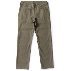 VISSLA Border Canvas 5 Pocket Pant in Dark Olive